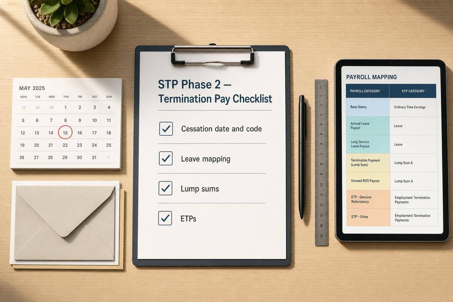 STP Phase 2 For Termination Pay