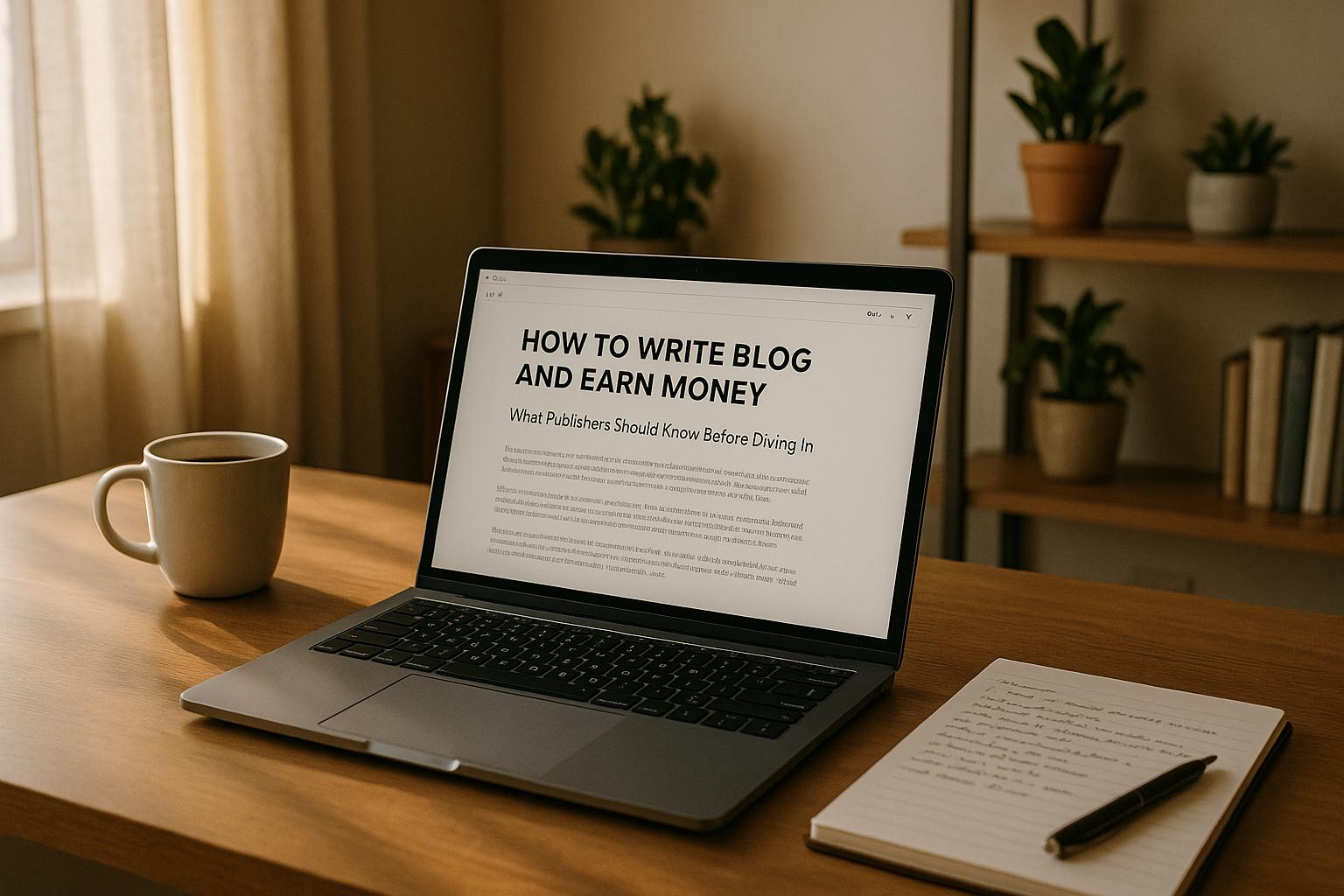 Thumbnail for: how to write blog and earn money: What Publishers Should Know Before Diving In