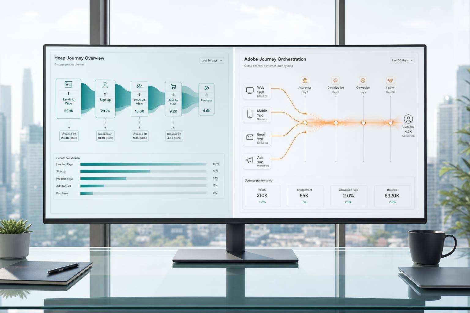 Thumbnail for: Heap vs Adobe: Journey Analytics Features