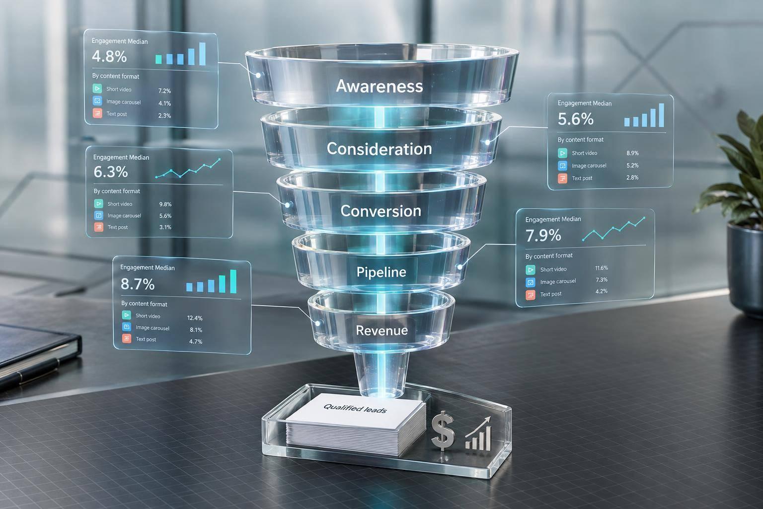 Thumbnail for: Social Media Engagement Benchmarks for Funnel Teams