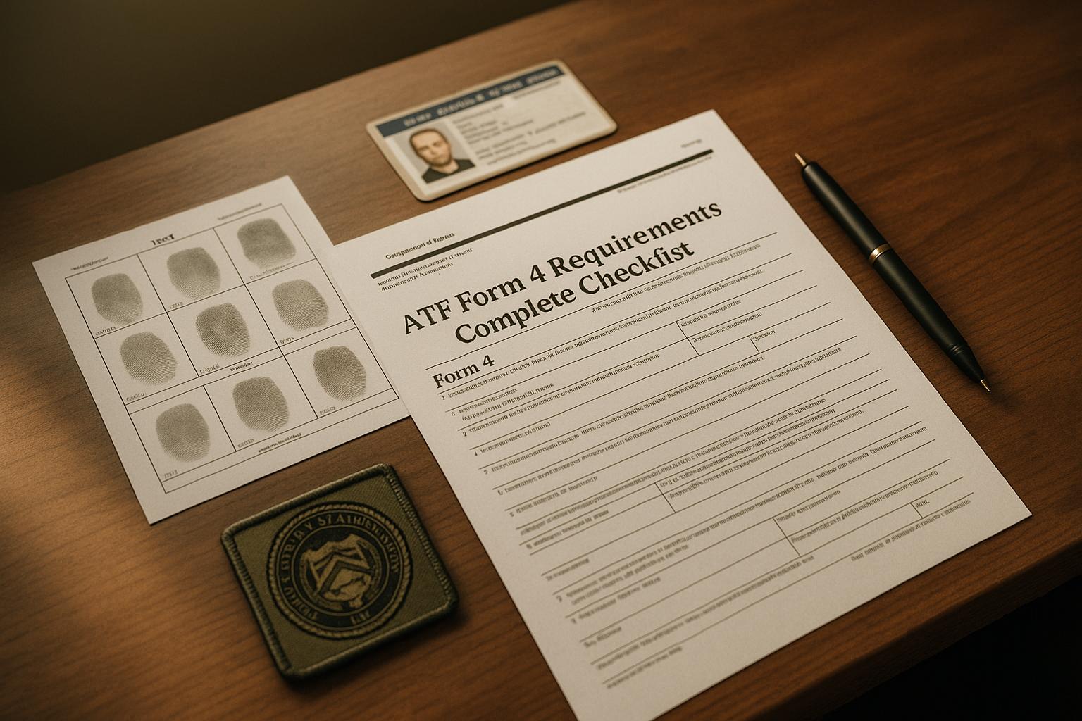 ATF Form 4 Requirements: Complete Checklist