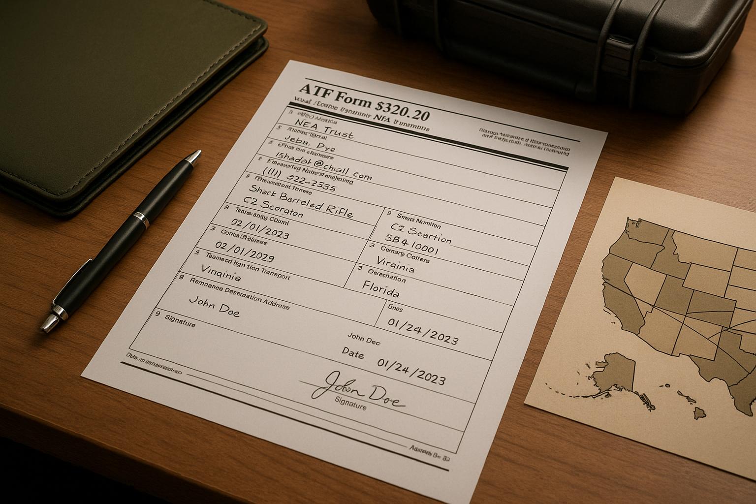 ATF Form 5320.20: Multi-State NFA Trusts