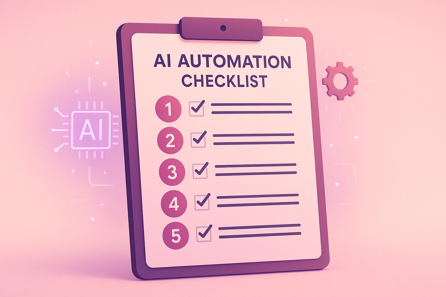 AI Automation Checklist: 6 Steps Before Implementation