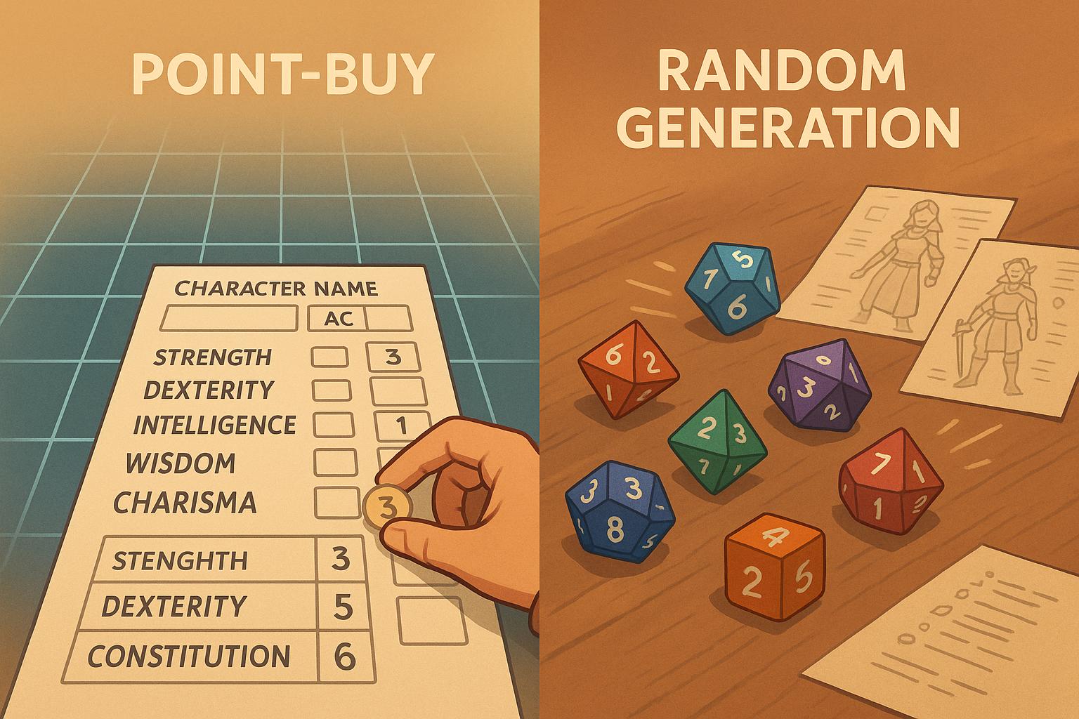 Thumbnail for: Point-Buy vs Random Generation: Key Differences