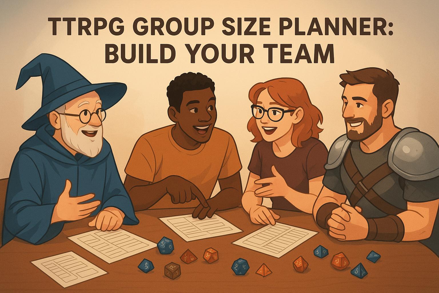 Thumbnail for: TTRPG Group Size Planner: Build Your Team