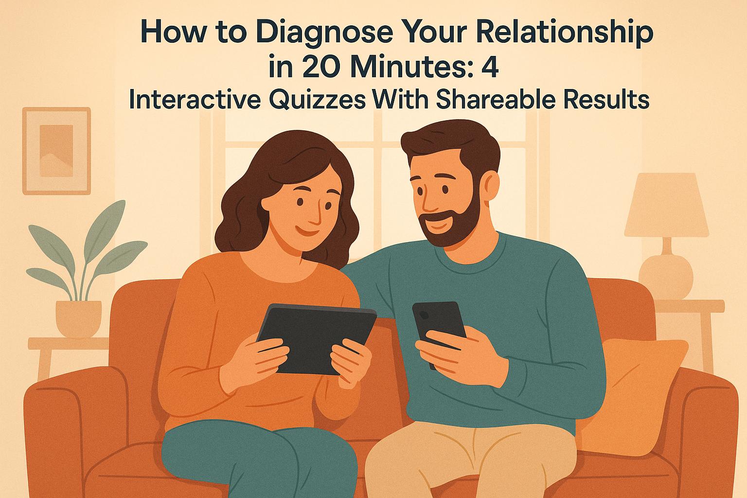 Thumbnail for: How to Diagnose Your Relationship in 20 Minutes: 4 Interactive Quizzes With Shareable Results