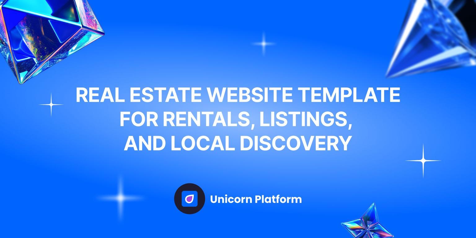 Thumbnail for: Real Estate Website Template: Best for Rentals, Listings, and Local Discovery