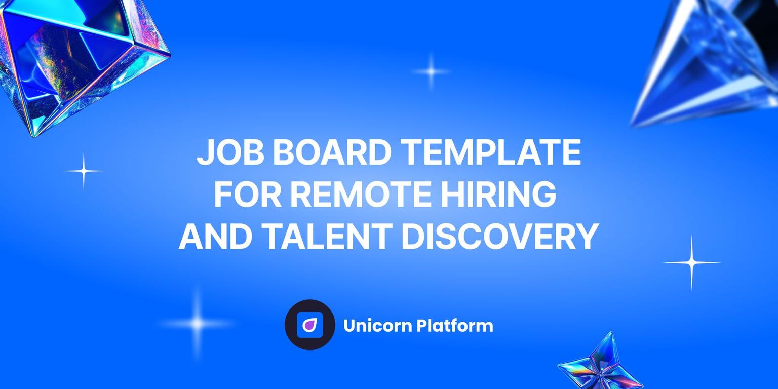 Thumbnail for: Job Board Template: Best for Remote Hiring, Niche Talent Boards, and Curated Listings