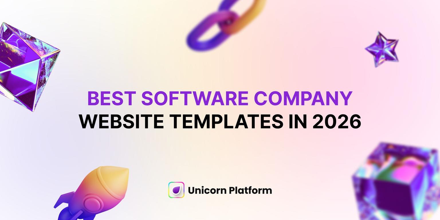 Thumbnail for: Best Software Company Website Templates in 2026