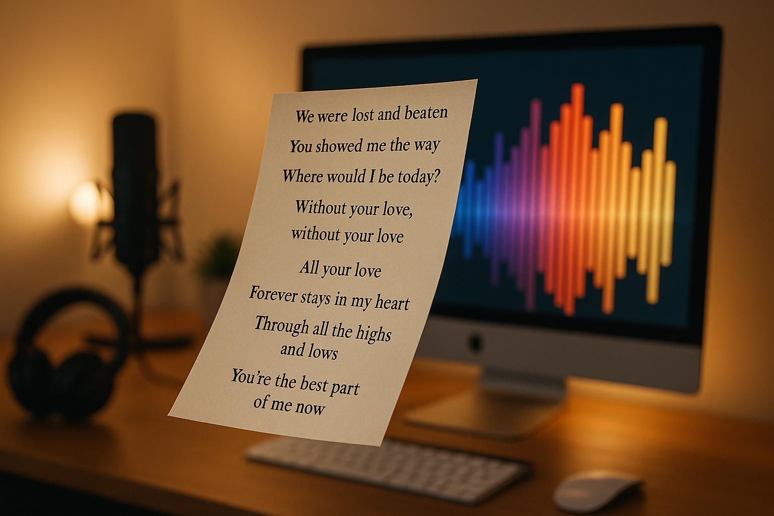 ai music lyrics video generator