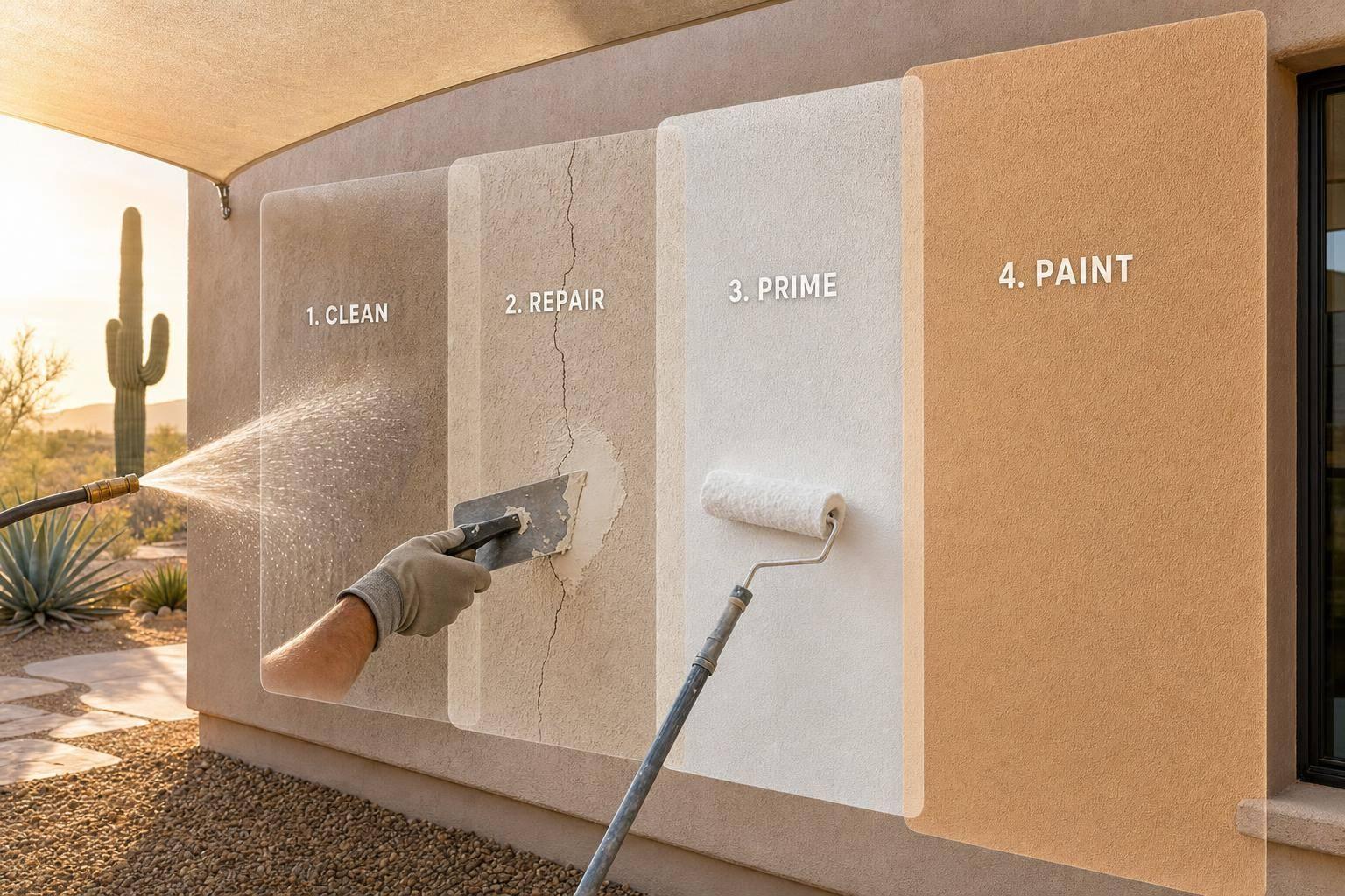 Why Proper Prep Keeps Exterior Paint From Peeling in the Desert