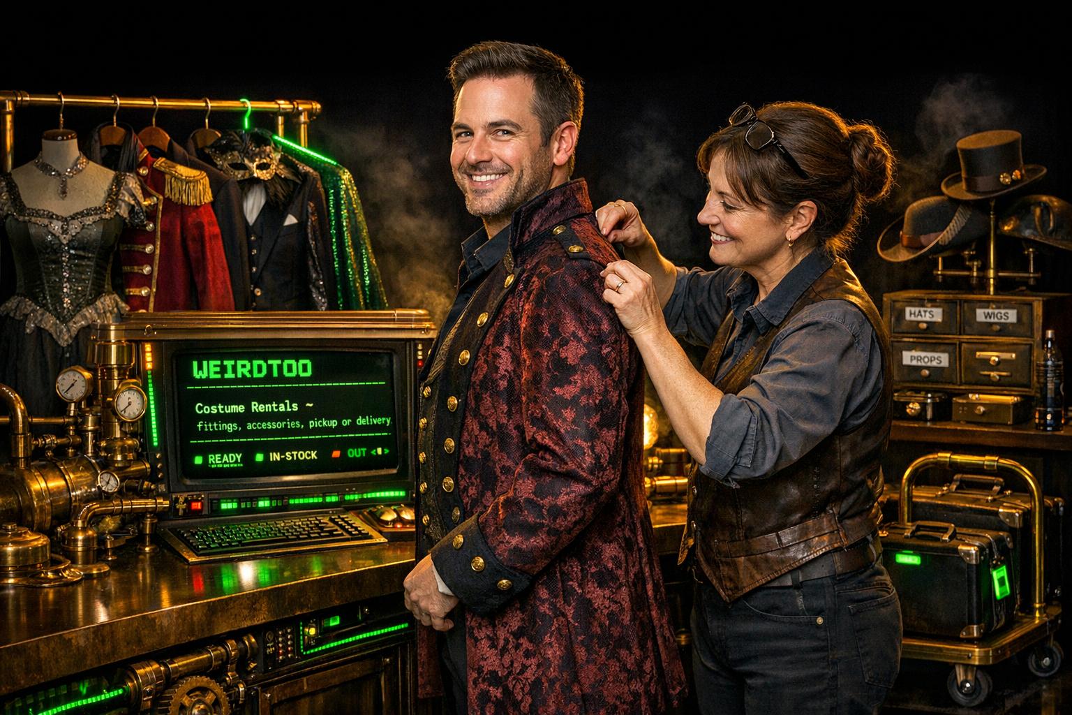 Offer costume rentals for parties or theater groups