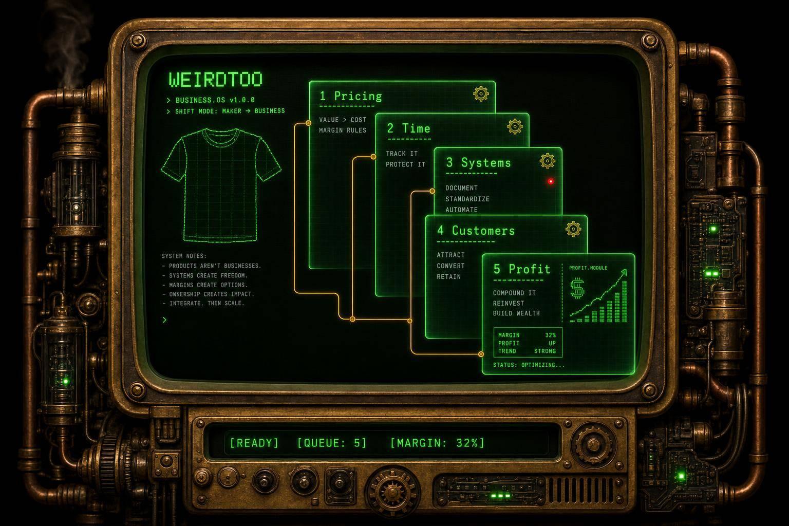 How to Shift from Making Shirts to Running a Business