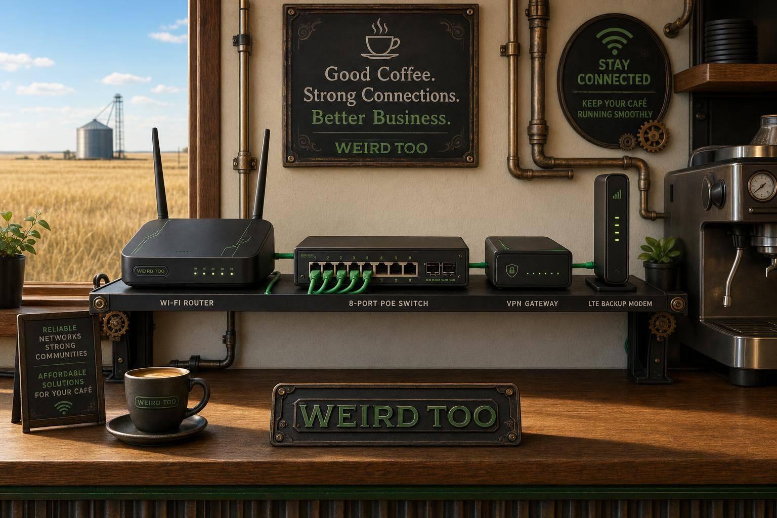 Affordable Network Equipment for Local Cafés Owners in Great Plains