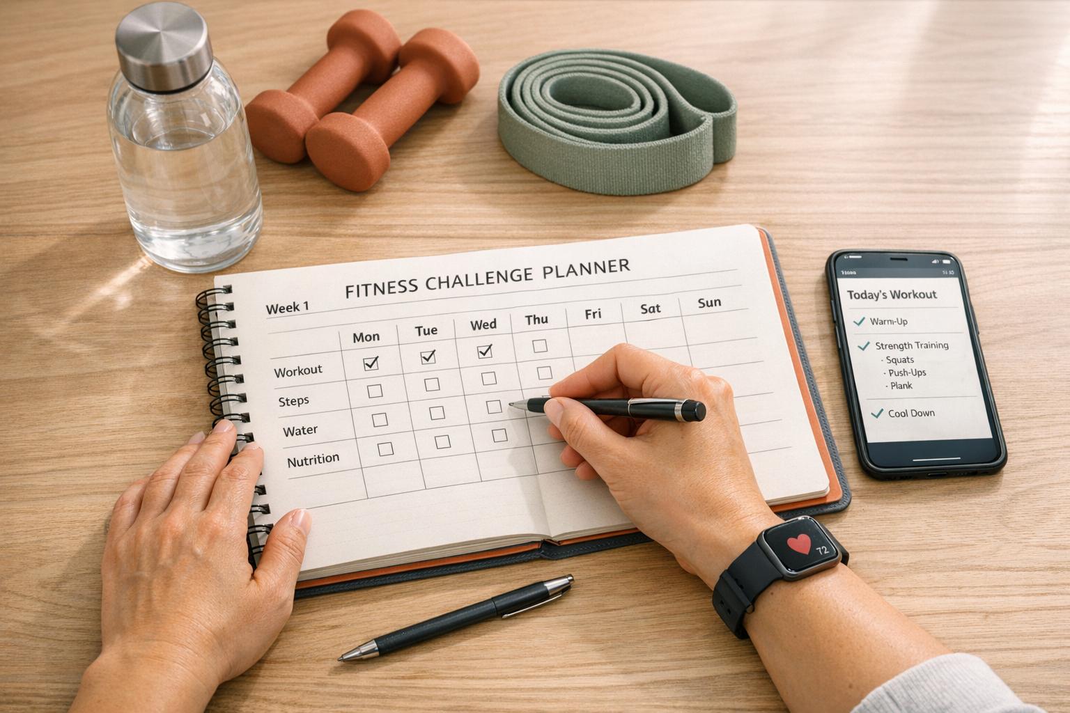 Fitness Challenge Planner for Your Goals
