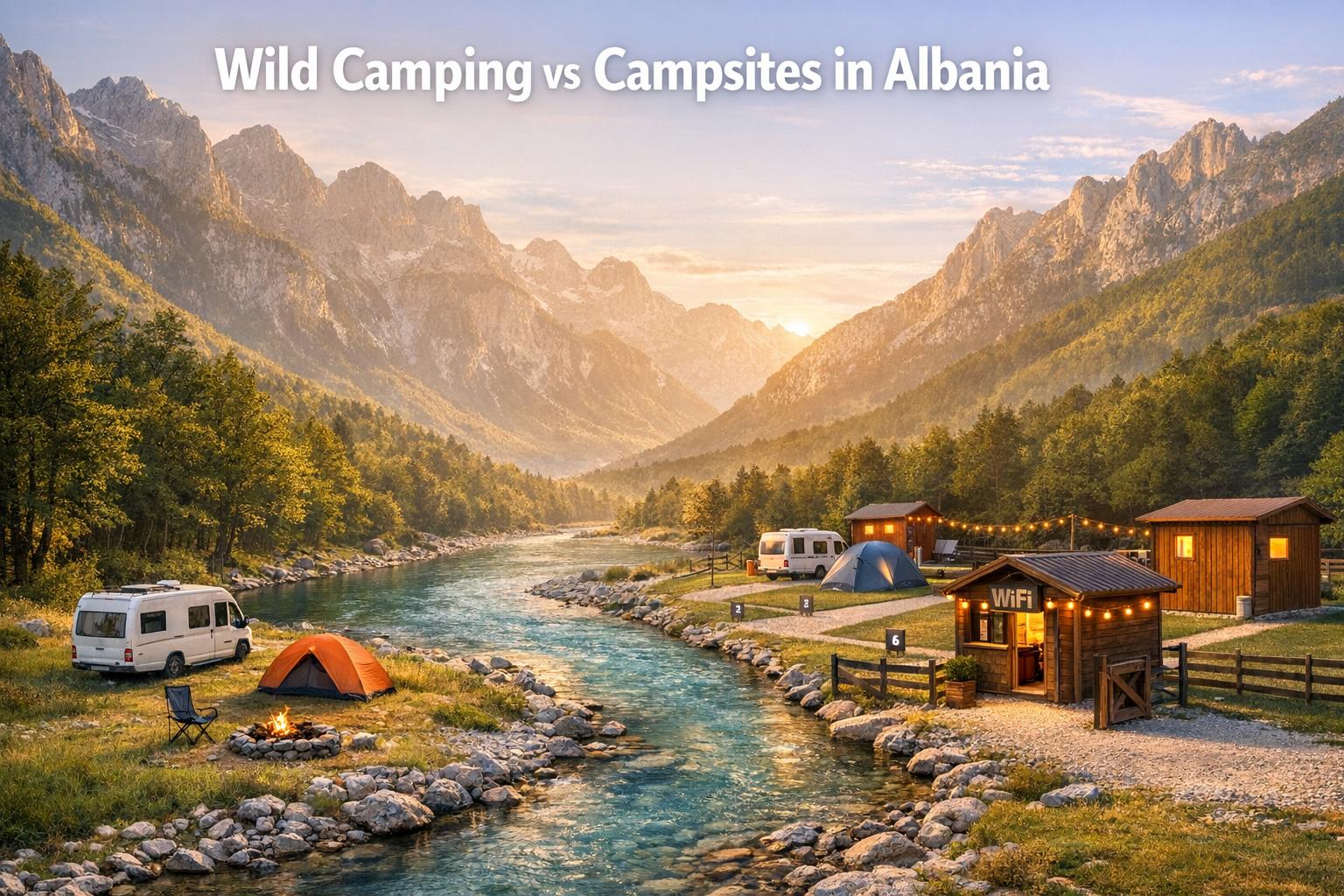 Wild Camping vs Campsites in Albania