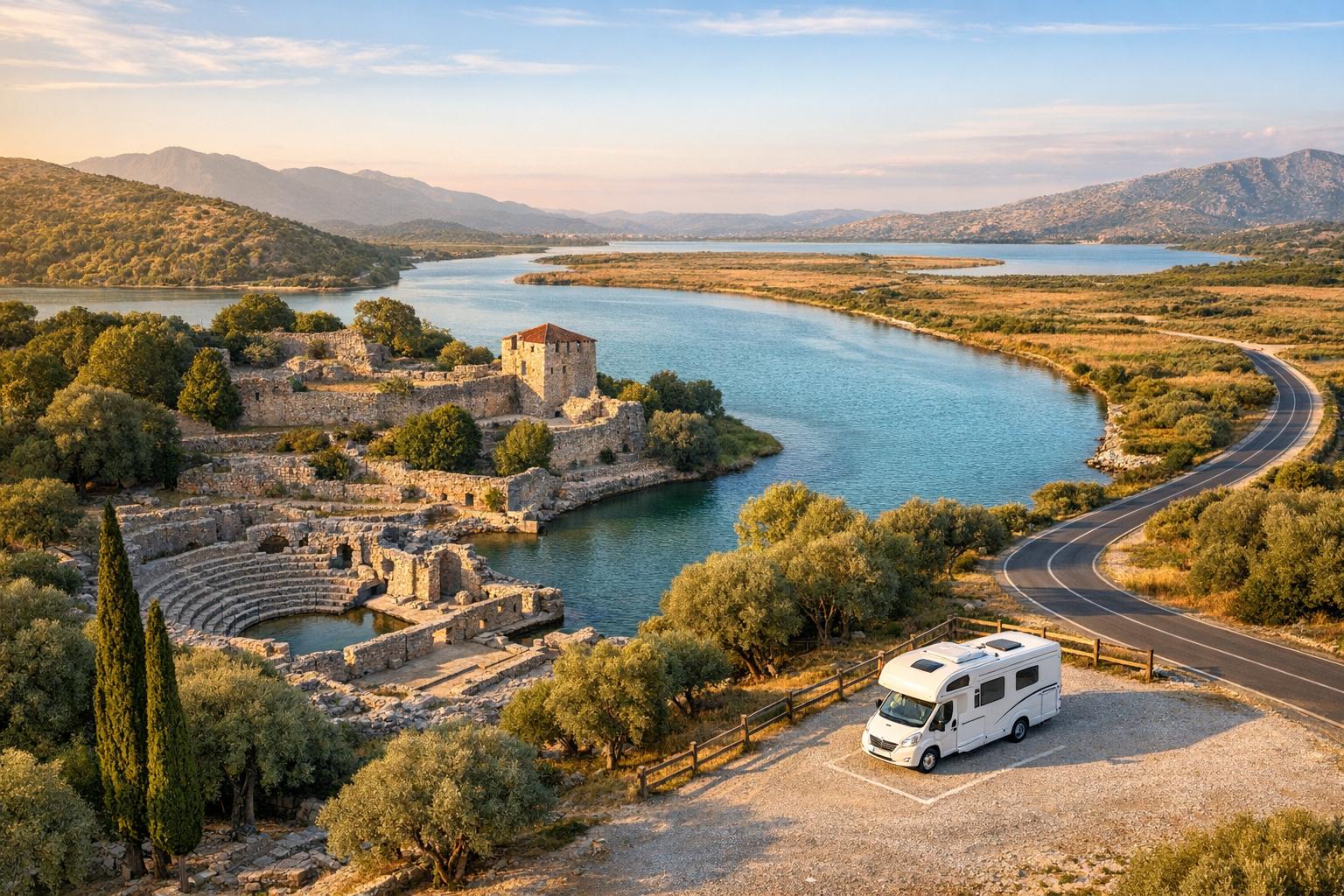 How to Visit Butrint in a Camper Van