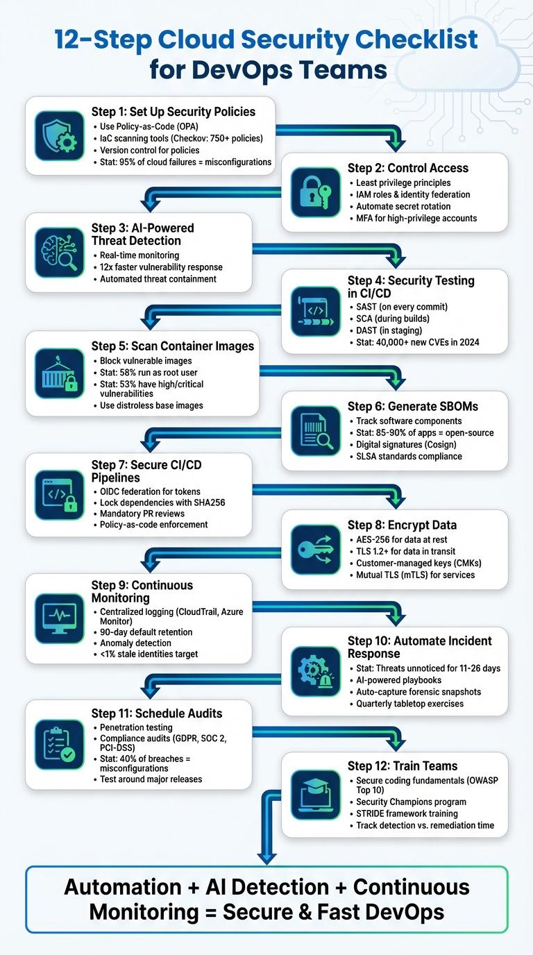 12-Step Cloud Security Checklist for DevOps Teams