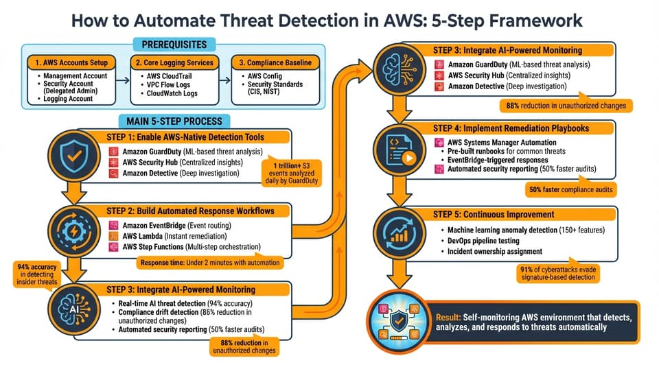 5-Step AWS Threat Detection Automation Workflow
