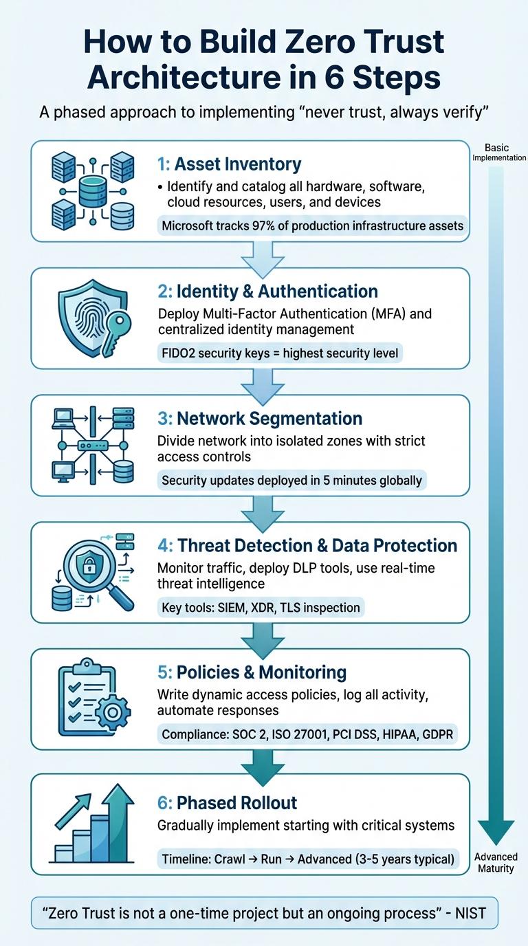6 Steps to Implement Zero Trust Architecture