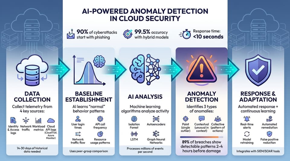 How AI Detects Cloud Security Anomalies: 5-Step Process
