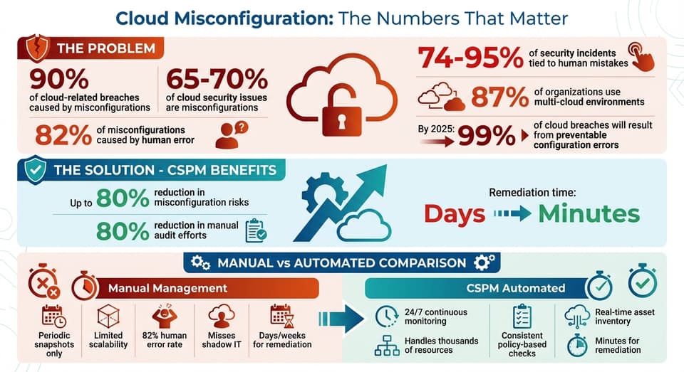Cloud Misconfiguration Statistics and CSPM Impact