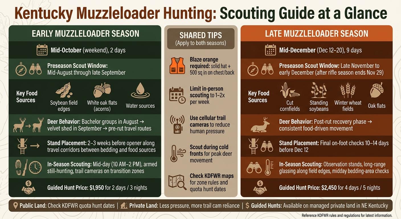Kentucky Muzzleloader Season Scouting Guide: Early vs. Late Season