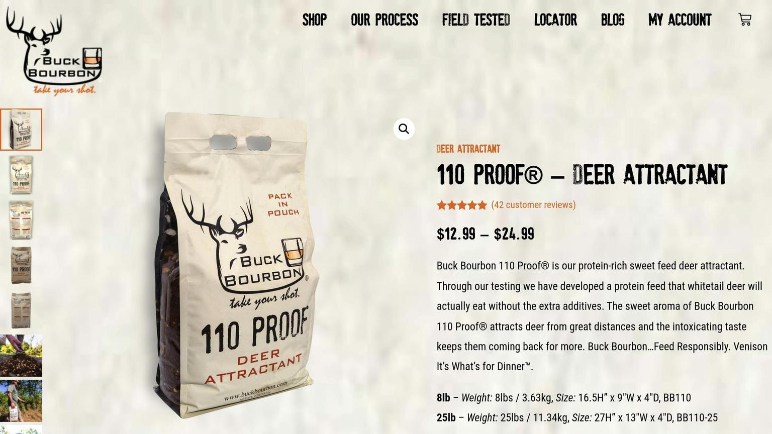 Buck Bourbon 110 Proof