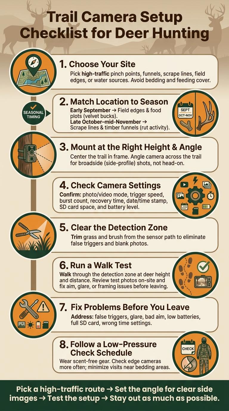 Trail Camera Setup Checklist for Deer Hunting