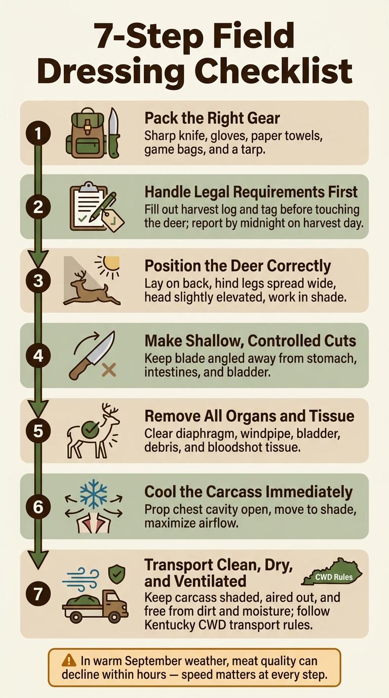 7-Step Field Dressing Checklist for Deer Hunters