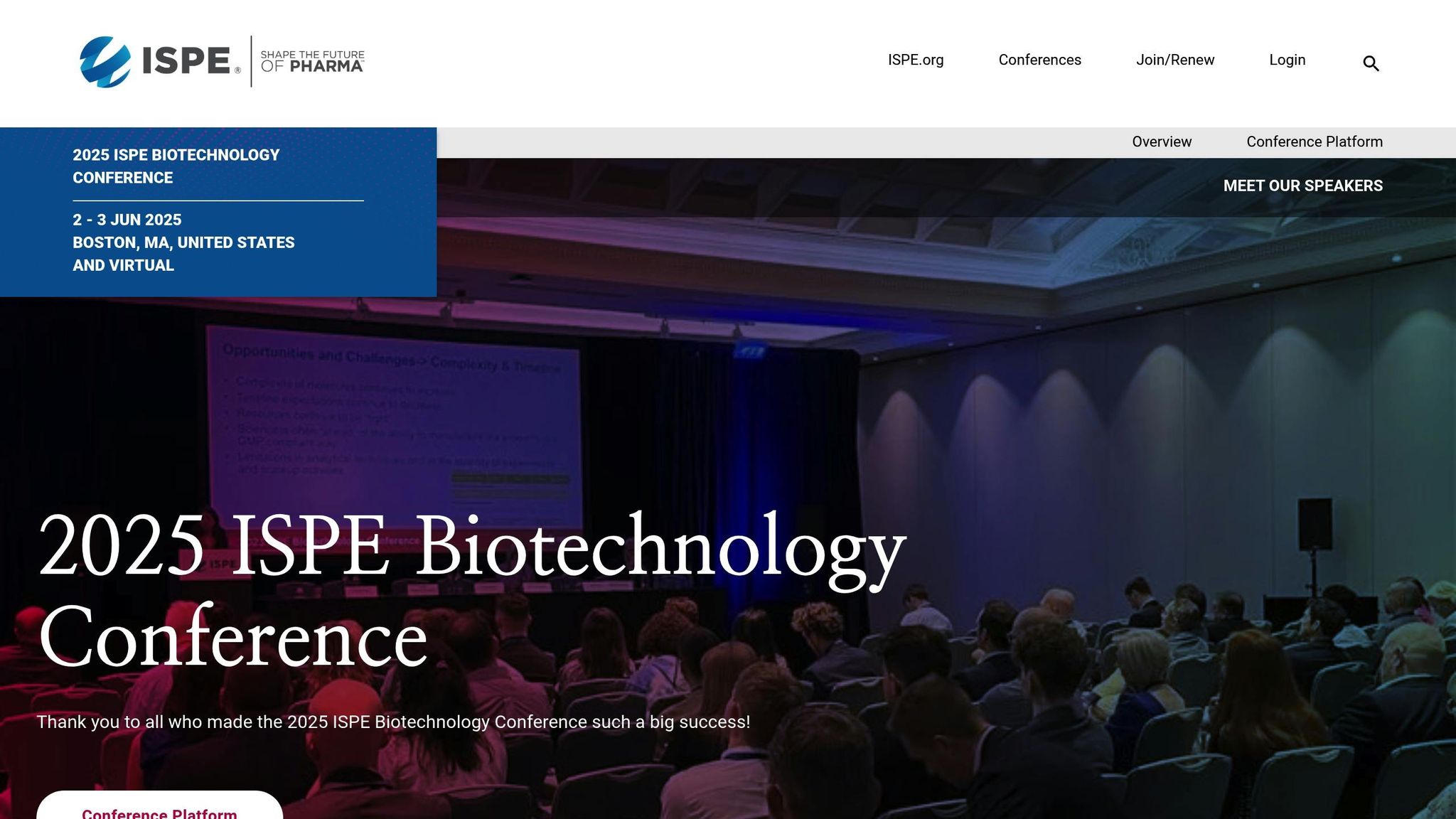ISPE Biotechnology Conference