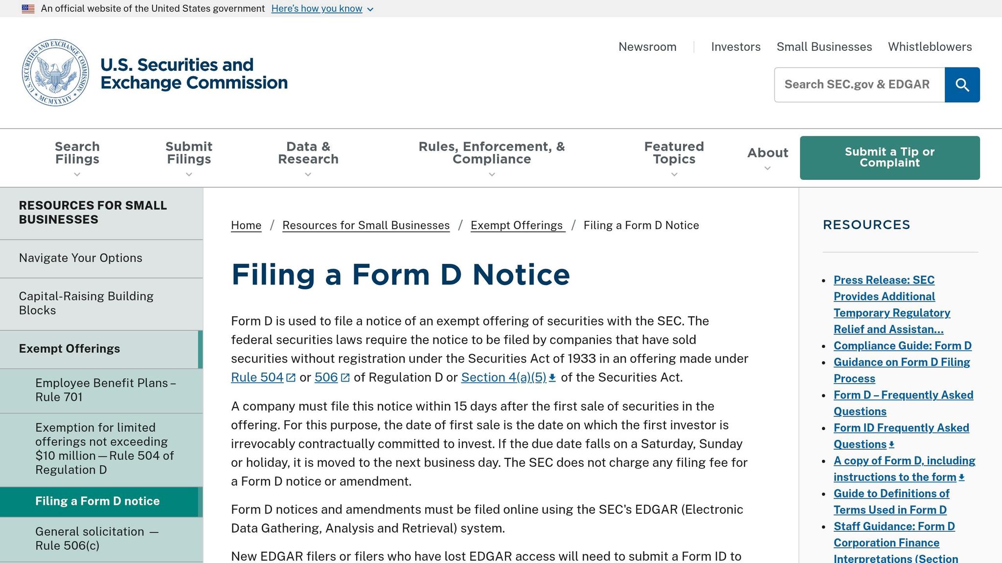 Form D