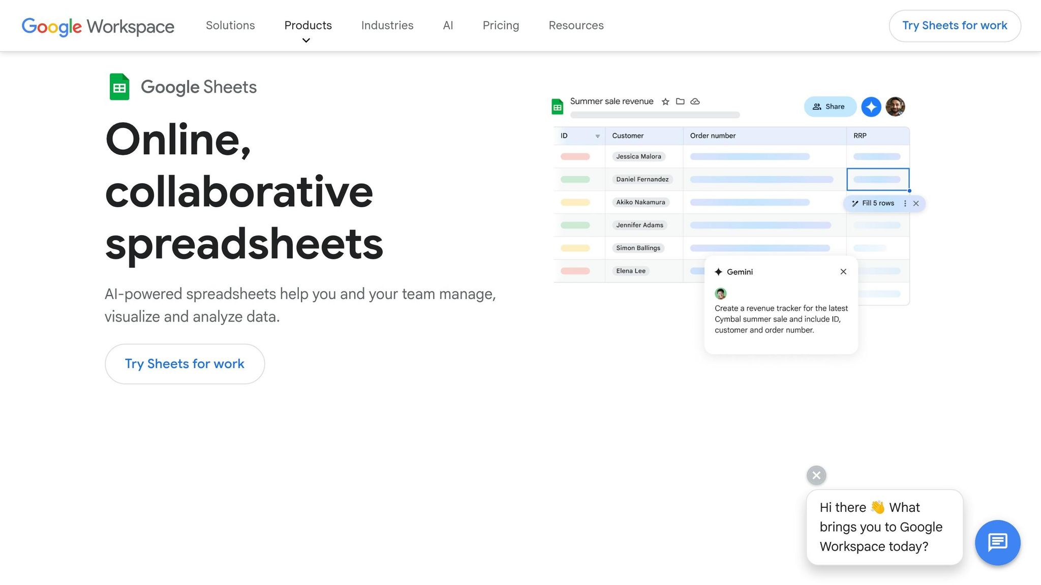 Google Sheets