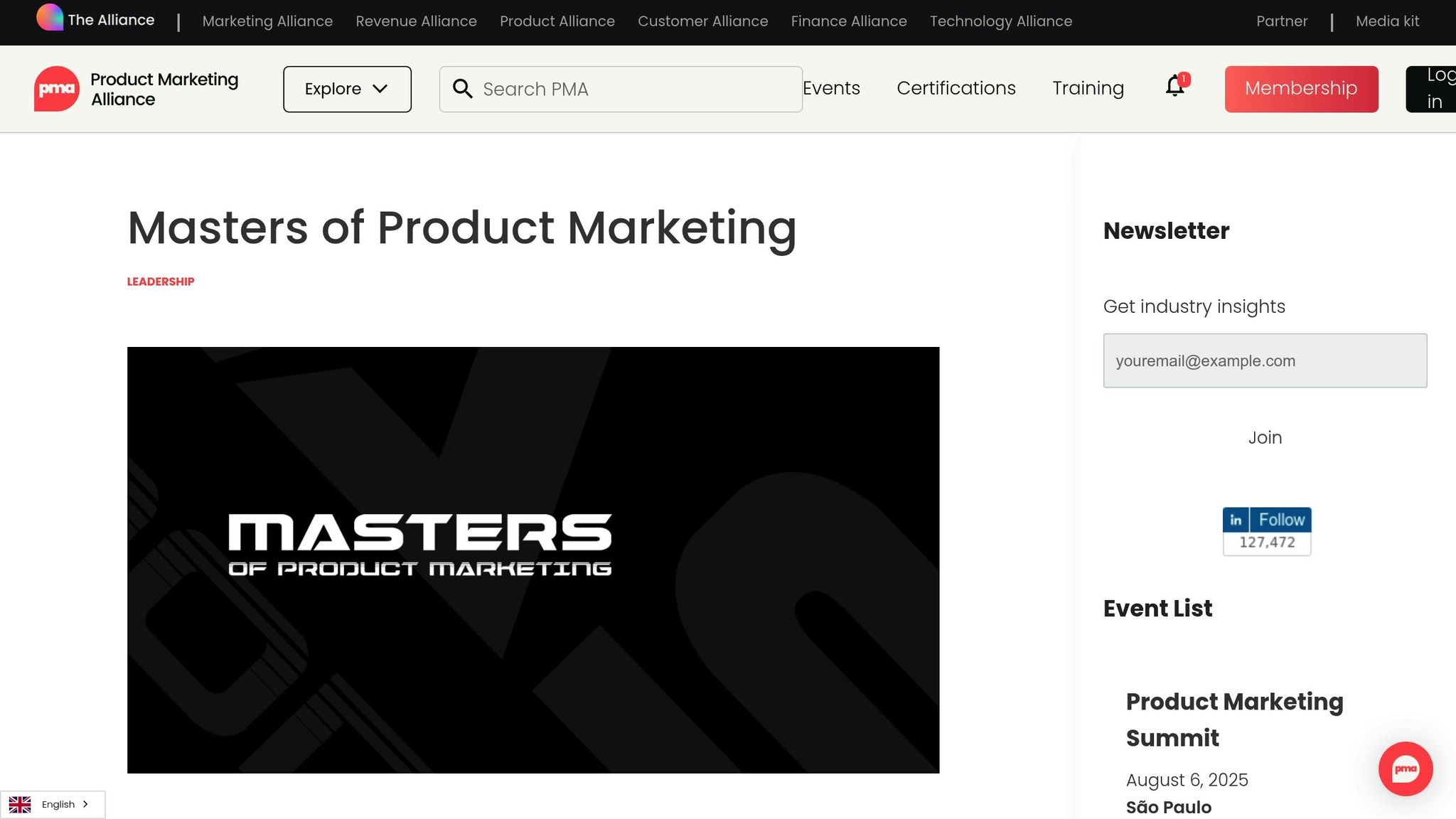 Masters of Product Marketing