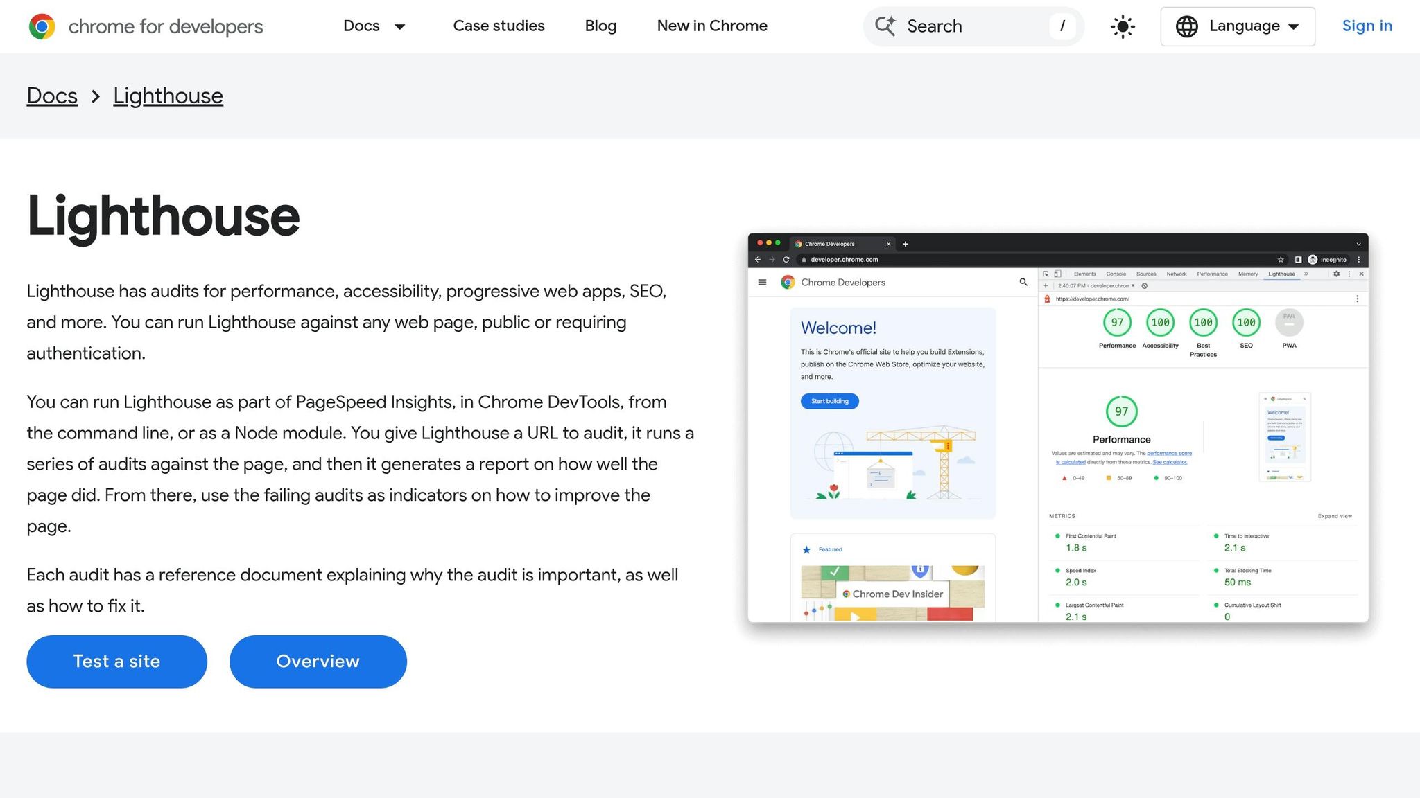 Google Lighthouse