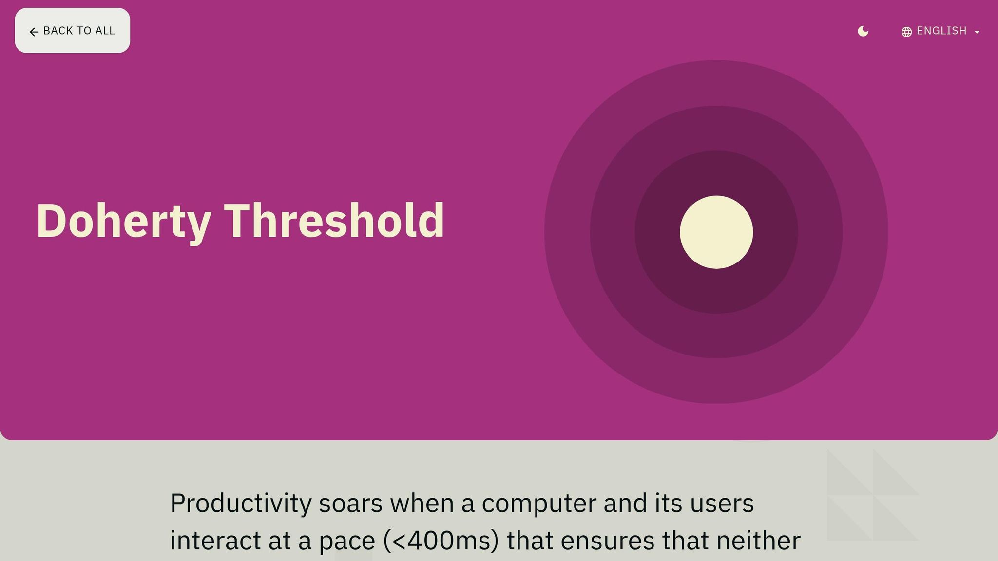 Doherty Threshold