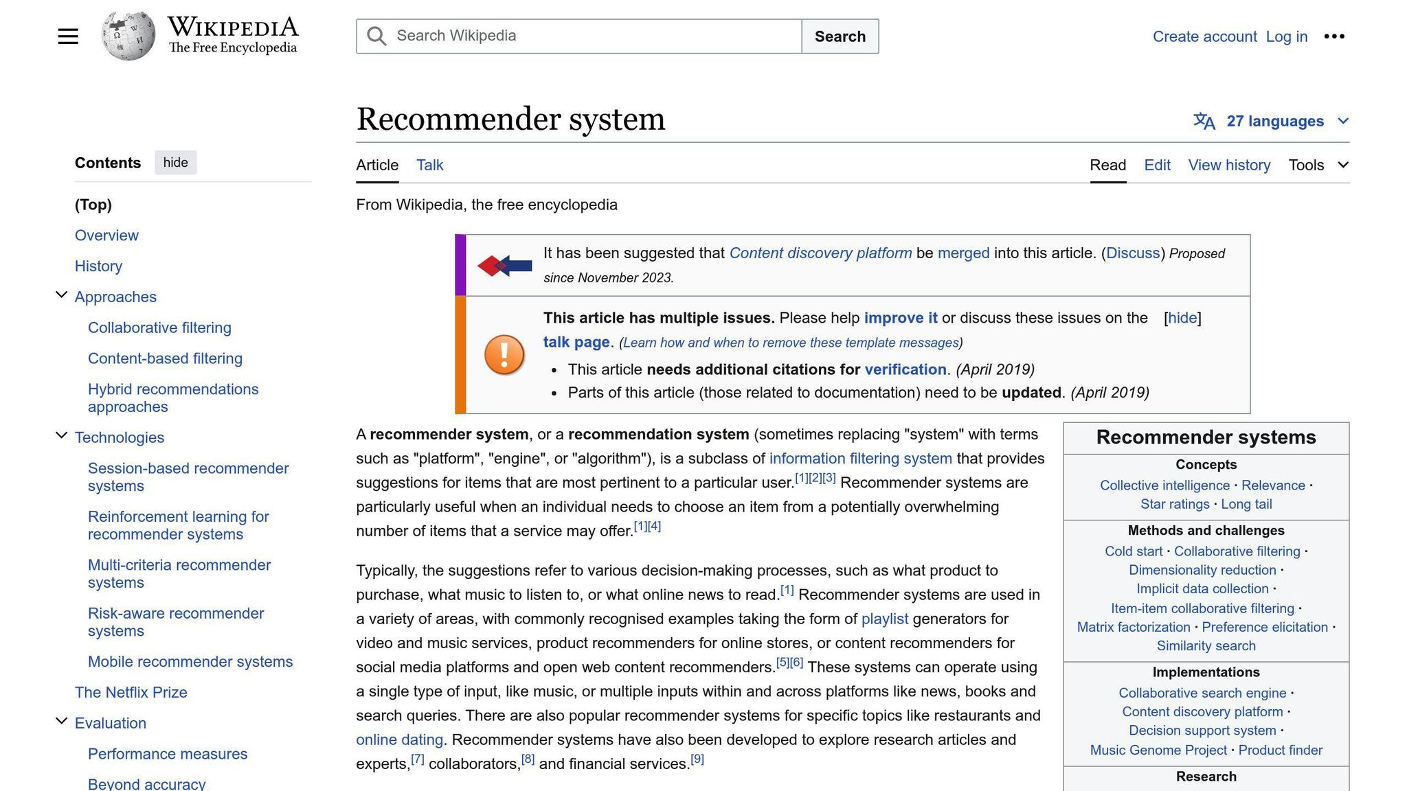 Recommendation Engines