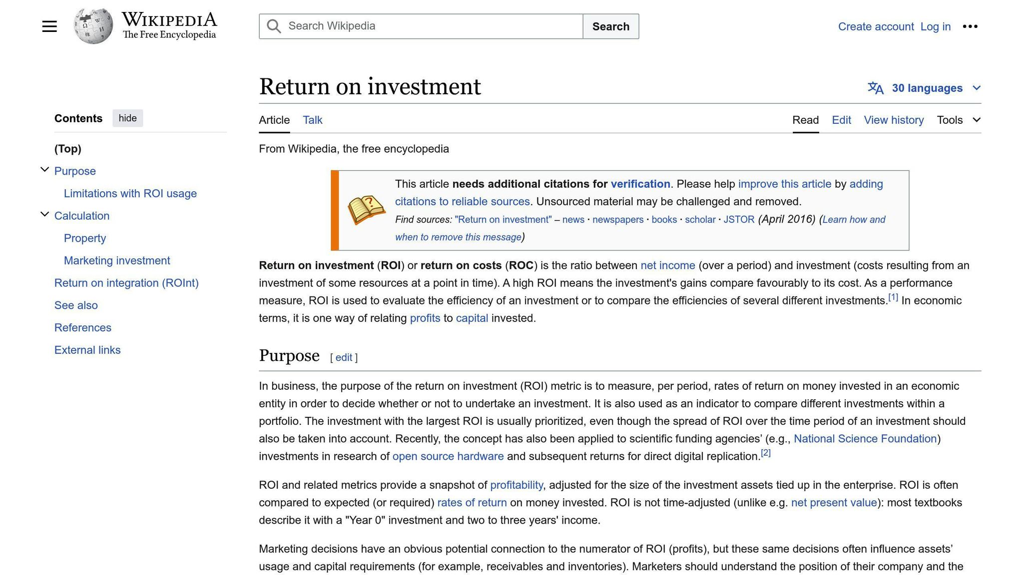 ROI