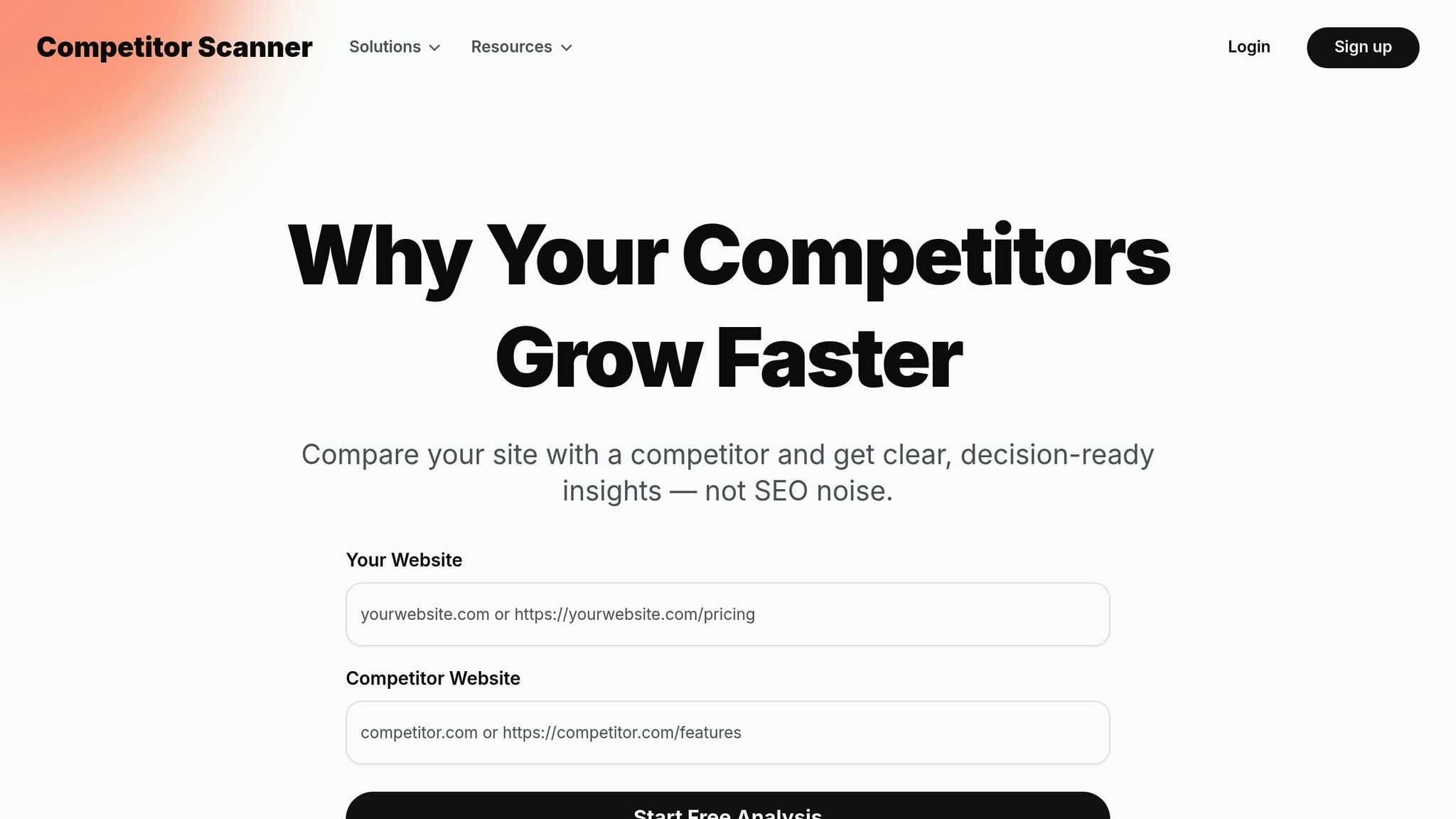 Competitor Analysis Tool