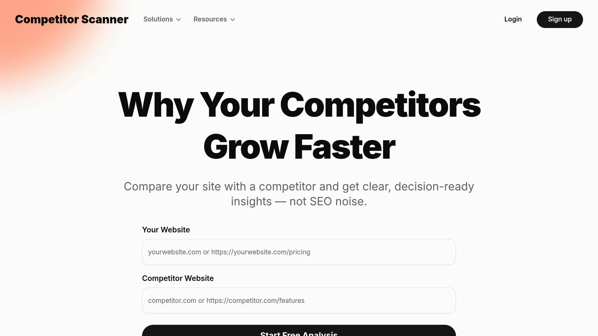 Competitor Analysis Tool