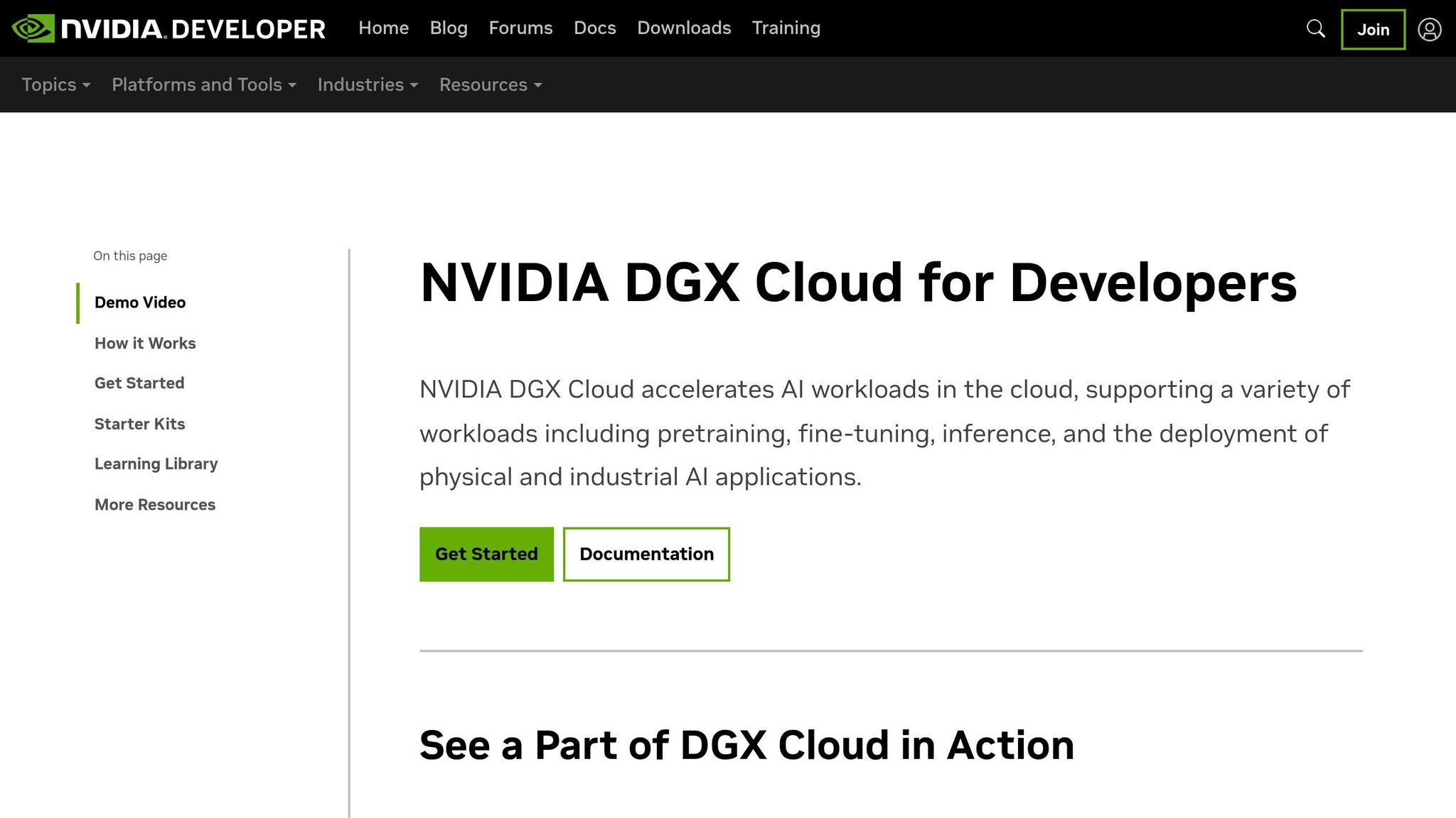 NVIDIA DGX Cloud