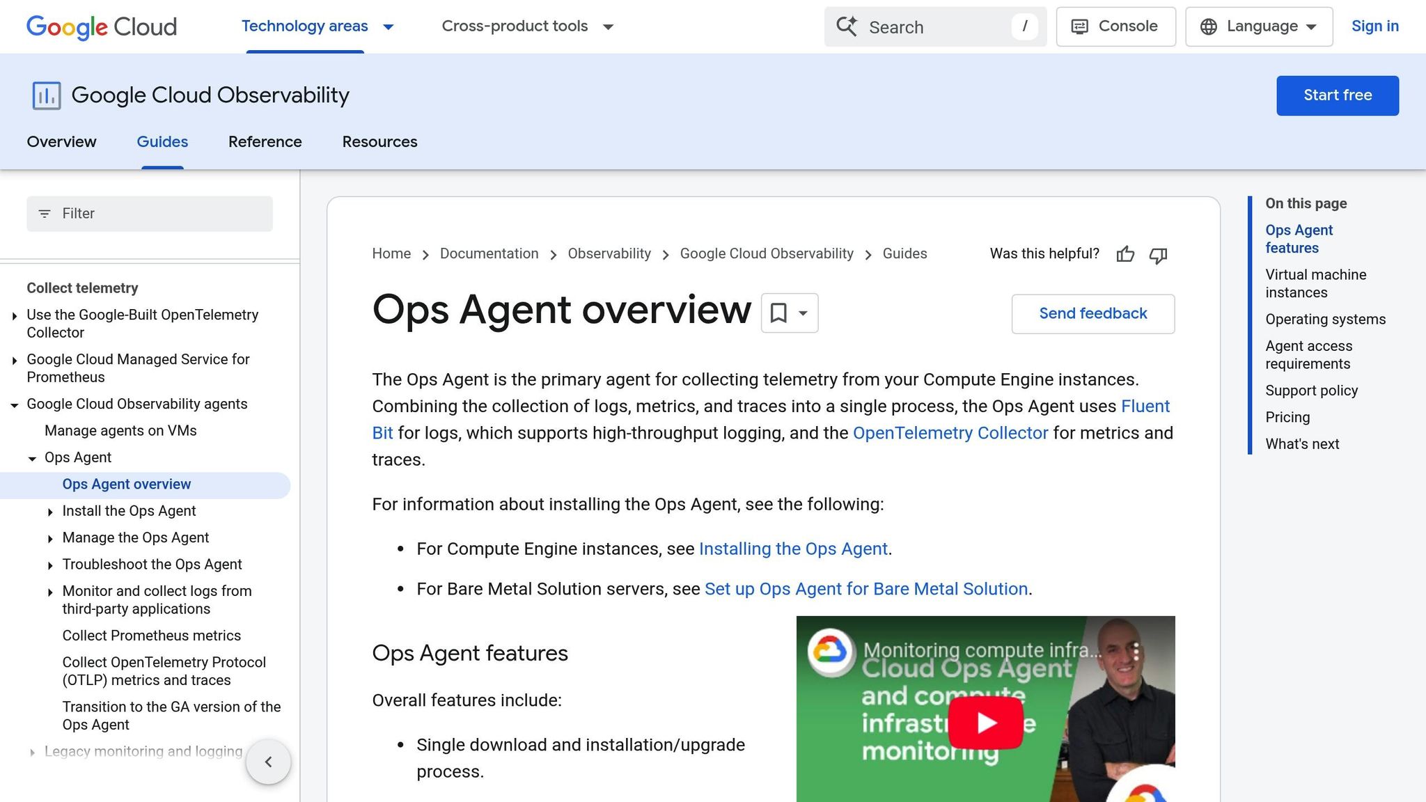 Google Cloud Ops Agent