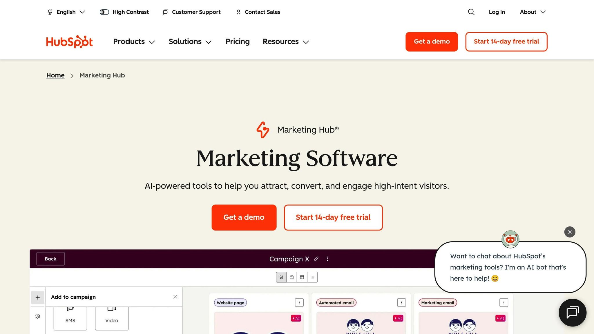 HubSpot Marketing Hub