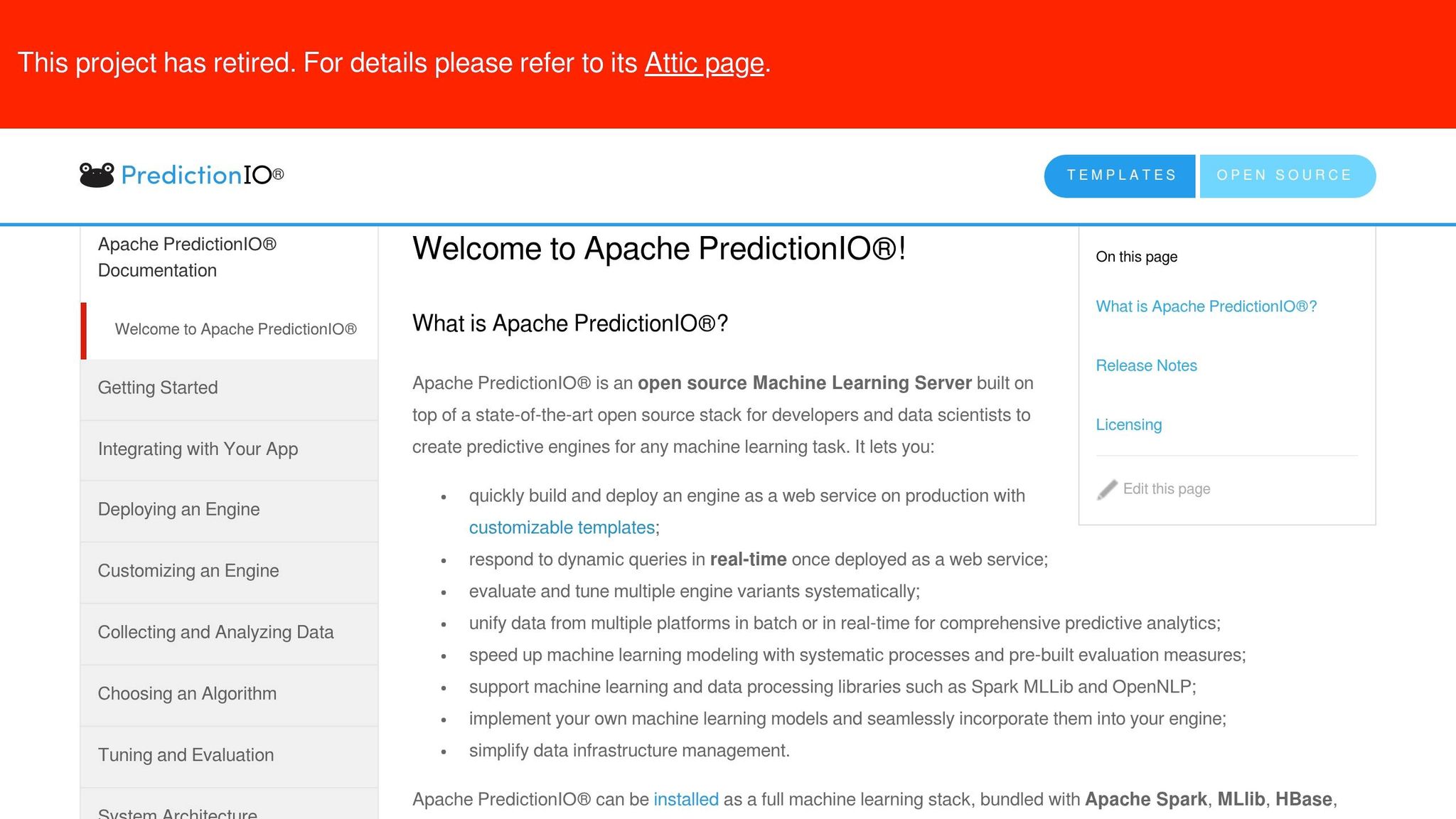 Apache PredictionIO