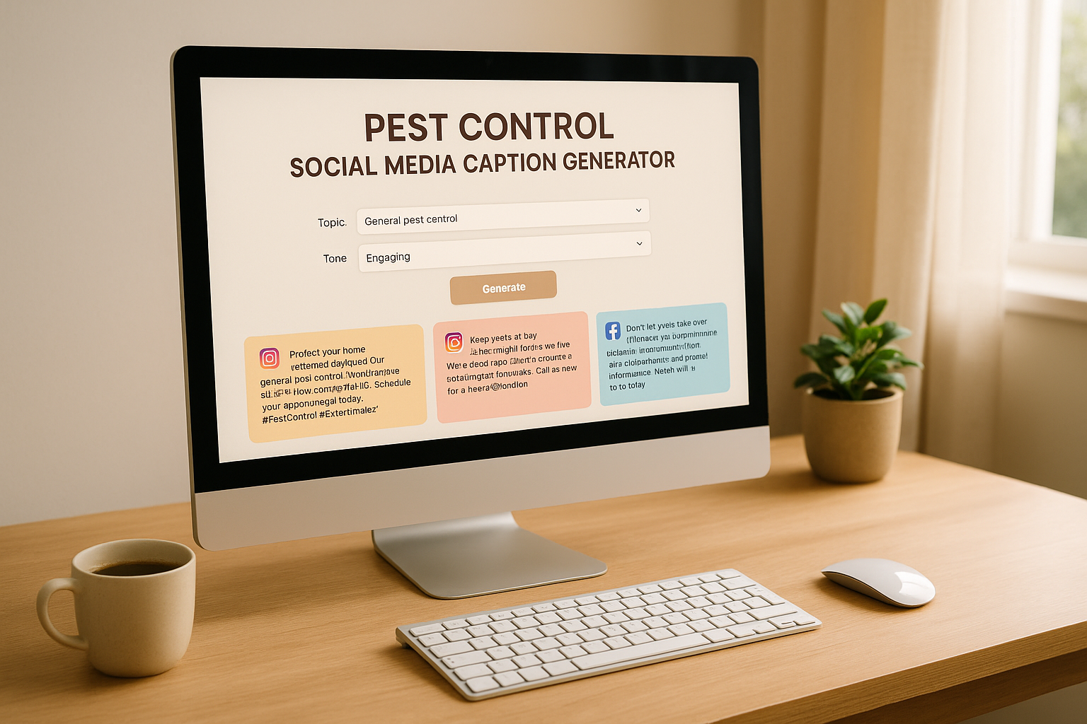 Pest Control Social Media Caption Generator