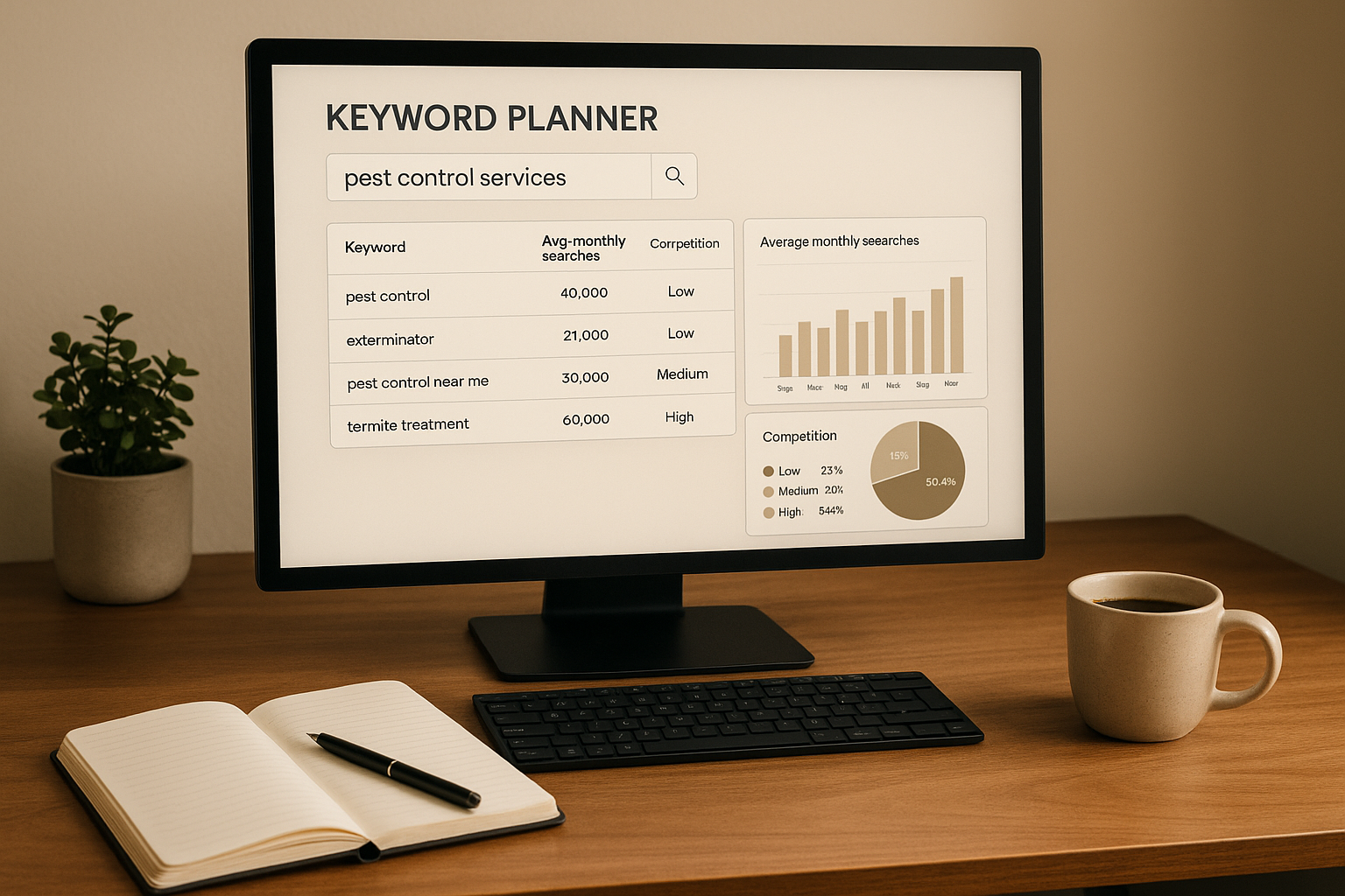 Pest Control SEO Keyword Planner