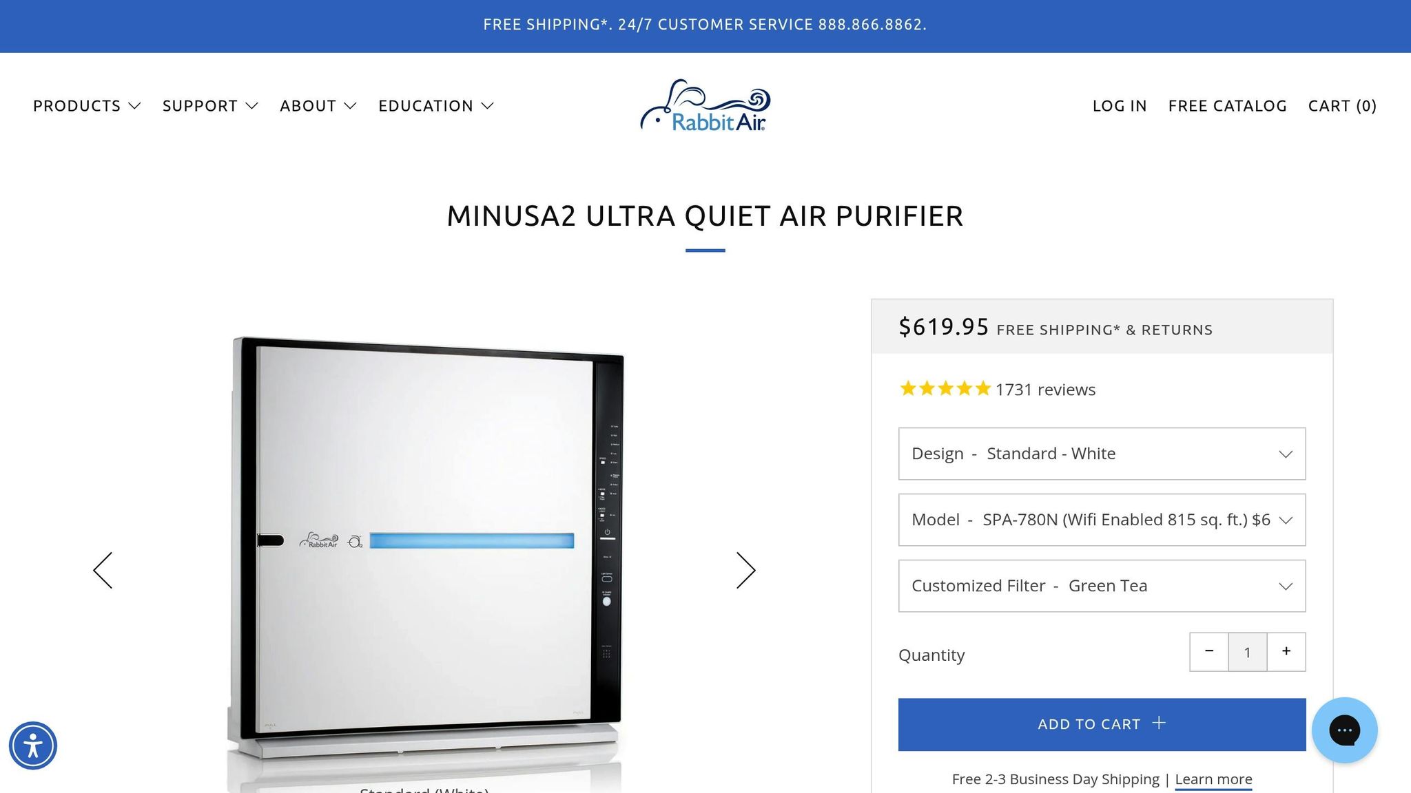 Rabbit Air MinusA2