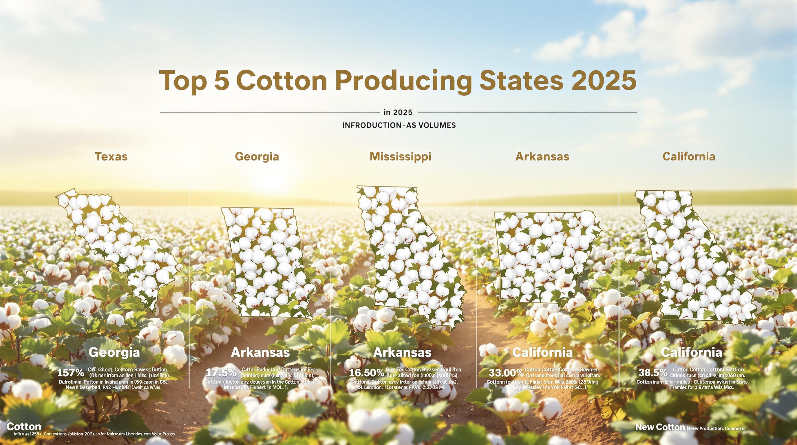 Top 5 Cotton-Producing States 2025