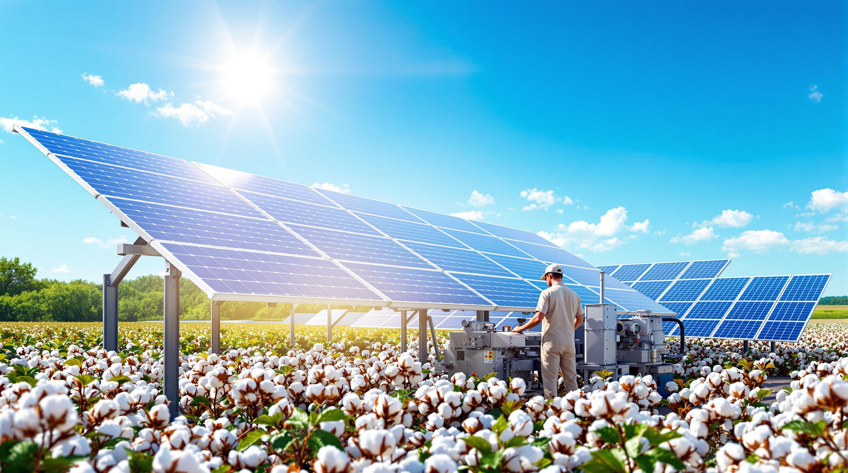 How Solar Power Cuts Costs for Cotton Gins