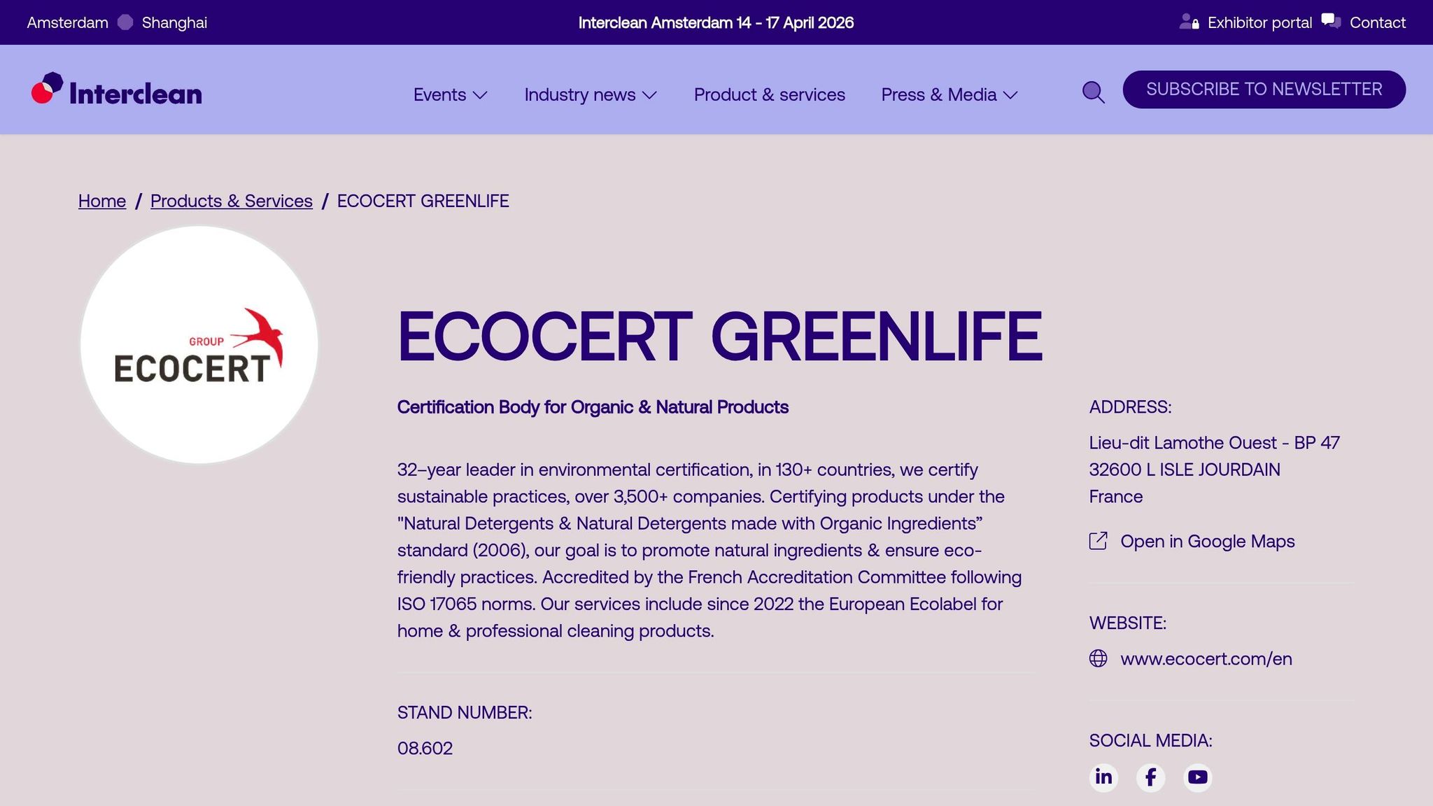 Ecocert Greenlife